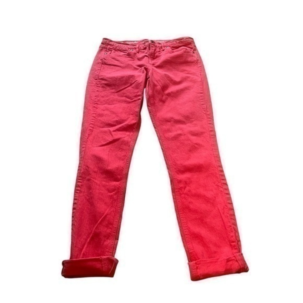 Madewell denim red skinny skinny jeans